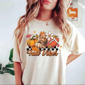 Printed cotton blend short sleeve t shirt with taped seams