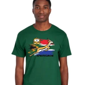 Unisex Springbok t-shirt, South African shirt, rugby.