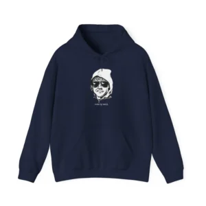 Hooded sweatshirt with double lined hood and front pouch pocket